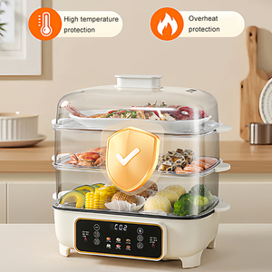 <span class=keywords><strong>Vaporera</strong></span> Eléctrica Multifuncional de Gran Capacidad para el Hogar, 1500W, Carcasa de Plástico de Cuatro Capas, Función de Vapor Instantáneo - Product Image 5