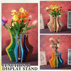 Nuevo Diseño DIY: Rompecabezas de Madera 3D para Adultos - Florero Único para Exhibición y Construcción de Flores - Product Image 2