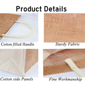 Cá Nhân Vải Bố Món Quà Giáng Sinh Túi Thân Thiện Với Môi Đay Tote Xmas Túi Với Bông Bên Tấm Giáng Sinh Bao Cho Đảng - Product Image 4