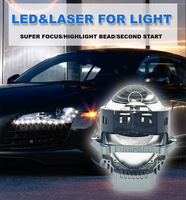 IDISON T16F carré 3 pouces 65W 75w 12v 7600Lm 7300K Style court voiture lumière partie rénovation ampoule usine Biled projecteur lentille pour BMW