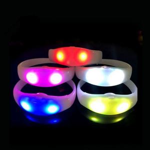 Pulseras Acrílicas Luminosas LED para Fiestas, Regalos Promocionales y Festivales - Product Image 1