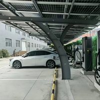 Abri de stationnement solaire en acier sablé Hebei Jingshuo, sur mesure toutes tailles, fabriqué à Hebei, Chine