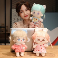 Haute qualité petit jouet debout coton poupée personnalisée 5cm 10cm jeu Anime personnage dessin animé en peluche Kpop idole poupée