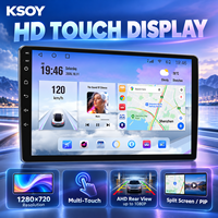KSOY-T100 Android Auto Android Carplay untuk Pemutar Multimedia Stereo Mobil HiCar 2+64G Layar Sentuh Universal Navigasi RDS FM TF