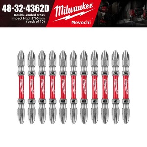 Embouts à chocs <span class=keywords><strong>Milwaukee</strong></span> 48-32-4362D / 4360D SHOCKWAVE à double embout PH2 PH1, lot de 2, en acier Custom Alloy76 - Product Image 2
