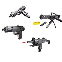 Pistolet Mitrailleuse MP5 Mould King 14001 et Fusil à Pommeaux Benelli M4 en Blocs de Construction en Plastique pour Enfants – Jouet Tendance TikTok