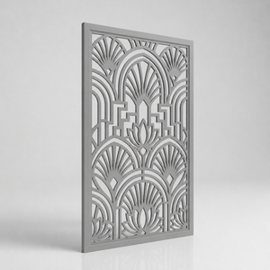 Made in Germany Lentiprint Custom Interior <b>Decorative</b> Wall Divider Ornament <b>Screen</b> Panel White Color 3mm Thickness 120x100cm - Product Image 2