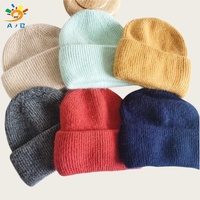 Gorro de Punto AJB con Etiqueta Personalizada Directo de Fábrica, Unisex, Sólido, con Puño, Logotipo Bordado, Texto, Invierno, Playa, Viajes, OEM, 56-58CM