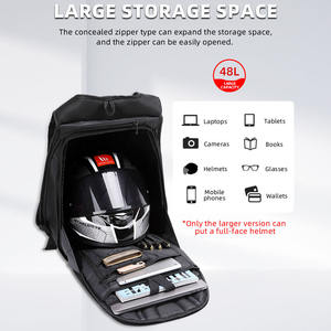 <span class=keywords><strong>Mochila</strong></span> de Motociclismo MJMOTO para Hombre, Gran Capacidad, <span class=keywords><strong>Mochila</strong></span> de Motocross con Carcasa Rígida de Fibra de Carbono, Impermeable - Product Image 4