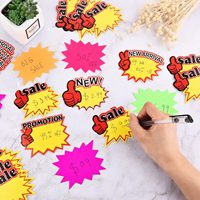 Stock Disponible Vente en Gros Étiquettes de Prix 9x7 cm Panneaux Publicitaires pour Fruits en Supermarché Affiches Promotionnelles en Papier