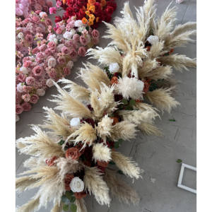 Canne essiccate personalizzate Pampa a canne floreale centrotavola a secco Pampa da matrimonio decorativo canne Pampasgrass fiore Runner con Pampa - Product Image 2