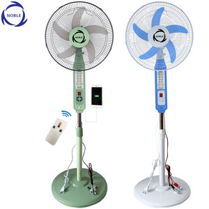 16 "inch <span class=keywords><strong>12V</strong></span> AC DC điều khiển từ xa có thể sạc lại đứng fan hâm mộ với ánh sáng LED - Product Image 3