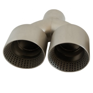 3 "x4" 高品质不锈钢304喷砂排气消声器尖端 - Product Image 1