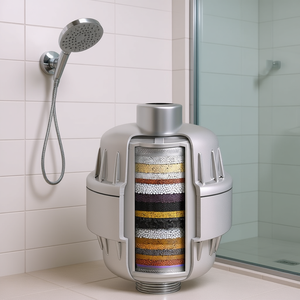 Aquahomegroup - Filtro de Agua para Ducha de 20 Etapas, Latón, Vitamina C, Uso Doméstico, Operación Manual - Product Image 2