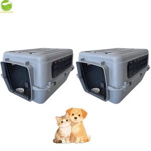 Jaula de Plástico Sólido Moderna, Plegable y Portátil para <span class=keywords><strong>Animales</strong></span>, con Bandeja, para Viajes, para <span class=keywords><strong>Animales</strong></span> Pequeños - Product Image 2