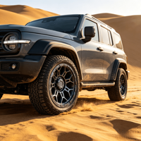 Jantes en alliage à six trous 17x9 6x139.7 à profil profond pour camionnettes, SUV, Ford F-150, Toyota Hilux, Land Cruiser, Jeep Wrangler