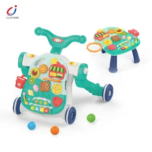 Hochwertiges neues Modell 2 In 1 Multifunktion aktivität Push/Pull-Spielzeug Kunststoff Baby Learning Musical Walker