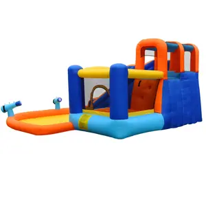Dança cacto brinquedos dardo bordo inflável duplo slide bouncy castelo escalada dupla água canhão parque de diversões