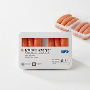 Lot Duo Premium de Roe de Pollock Congelé Demi-demi-saison 200g, Simplement Salé, Mentaiko Doux Classique, Certifié MSC HACCP, Vente en Gros - Product Image 1