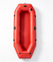Nouveau bateau pneumatique professionnel à fond rigide en PVC épaissi, couleur unie, pliable, avec coussin d'air, pour 2 personnes
