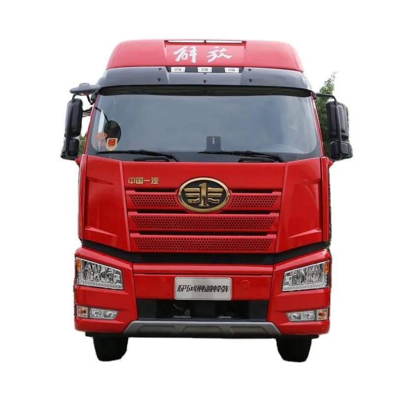 Тяжелый грузовик FAW Jiefang J6P 6X4 Чистая электрическая сменная камера трактора 10 автоматический 3 тонны б/у грузовик от 2005 до 2008 модели евро 6