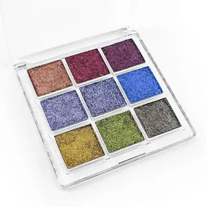 Wasch bare glänzende wasser basierte duo chrome Eyeliner Palette Make Up Party Set duo chrome Lidschatten Gesichts farbe