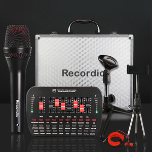 GAM-900 Nouvel équipement professionnel : Kit complet de <span class=keywords><strong>studio</strong></span> d'enregistrement avec carte son et micro à condensateur pour diffusion en direct - Product Image 4