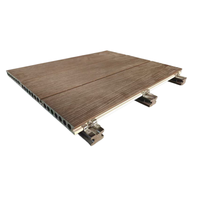 Plancher composite bois-plastique (WPC) pour extérieur, 23 mm, coextrusion 3D, effet bois embossé