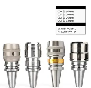 ตัวยึดเครื่องมือ CNC,ตัวจับโลหะผสมเครื่องกัดปลาย SC32 Collet BT40เครื่องมือ CNC ทรงพลัง HolderBT40CNC