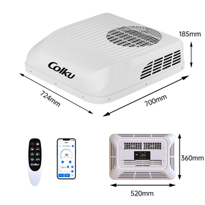 เครื่องปรับอากาศติดหลังคารถยนต์ไฟฟ้า 12V 24V สำหรับจอดรถยนต์ รถบ้าน รถบรรทุกขนาดกลาง พร้อมคอมเพรสเซอร์ - Product Image 1