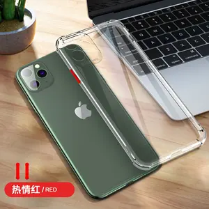 del TPU de la caja, de 2,0mm para Iphone 11 Venta caliente cubierta del teléfono celular y caso para iphone 11 pro max