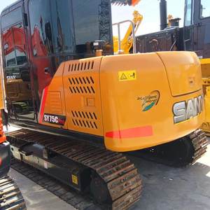 Excavatrice Sany SY75C Pro d'occasion de haute qualité, modèle 2023, 7,5 tonnes, moteur diesel, excellentes performances de travail à bas prix - Product Image 3