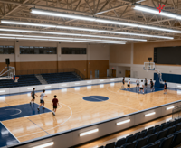 Système d'éclairage LED linéaire modulaire en aluminium pour plafond suspendu commercial de bureau, installation facile par clipser, intensité variable, garantie 5 ans