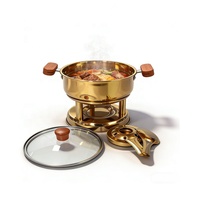 Réchaud de buffet professionnel en acier inoxydable pour hôtel et restaurant, 18 cm