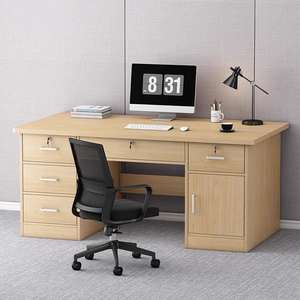 ขายตรงจากโรงงาน ราคาขายส่ง โต๊ะทำงานคอมพิวเตอร์สำหรับบ้านและสำนักงาน สไตล์โมเดิร์นแบบช่างฝีมือ ทนทาน ผนังสองชั้น - Product Image 5