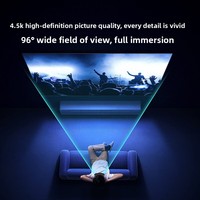 Lunettes intelligentes tout-en-un Lotus Visual-X XR/VR avec compensation de myopie réglable de 0 à 800 degrés