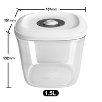 Contenants de stockage alimentaire hermétiques de 1 L, 1,5 L et 2 L, sans BPA, pour la préparation des repas, le stockage dans le garde-manger, ensemble de boîtes sous vide
