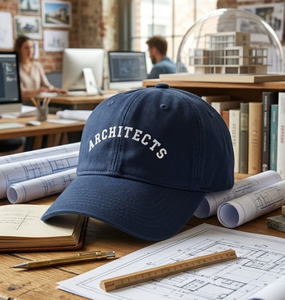 Custom Hats Embroidery <b>Navy</b> <b>Blue</b> <b>Cap</b> Regular Logo Text Factory Price Structured 6 Panel Unisex Men Baseball Hat - Product Image 2