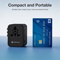 Adaptador de Viaje Universal Wontravel de 17W con 2 Puertos USB para Todo el Mundo