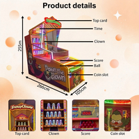 Machine de lancer de balles interactive parent-enfant, cible clown multi-niveaux à double points pour centre commercial, cinéma, centre de jeux