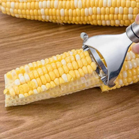 Outils et gadgets de cuisine, égreneuse de maïs et de blé multifonctionnelle, en acier inoxydable, égreneuse de maïs manuelle de petite taille