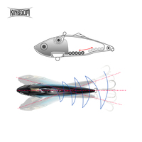 Appât de pêche de haute qualité Kingdom VIBE, leurre de pêche artificiel vibrant avec des yeux 3D pour la pêche au musky