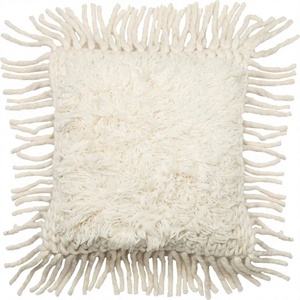 Funda de Cojín de Lana Bohemia de Lujo, Tejida a Mano, No Tóxica, Extraíble, Lavable, Cuadrada, Hermosa Decoración para el Hogar, ITHL, para Interiores y Exteriores - Product Image 1