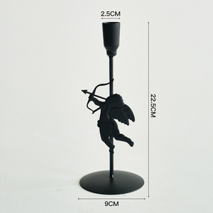 Candelabri in Metallo all'Ingrosso, Decorazione di Alta Gamma per Matrimoni, <span class=keywords><strong>Portacandele</strong></span> Alto Nero e <span class=keywords><strong>Oro</strong></span>, Artigianato per la Casa - Product Image 6