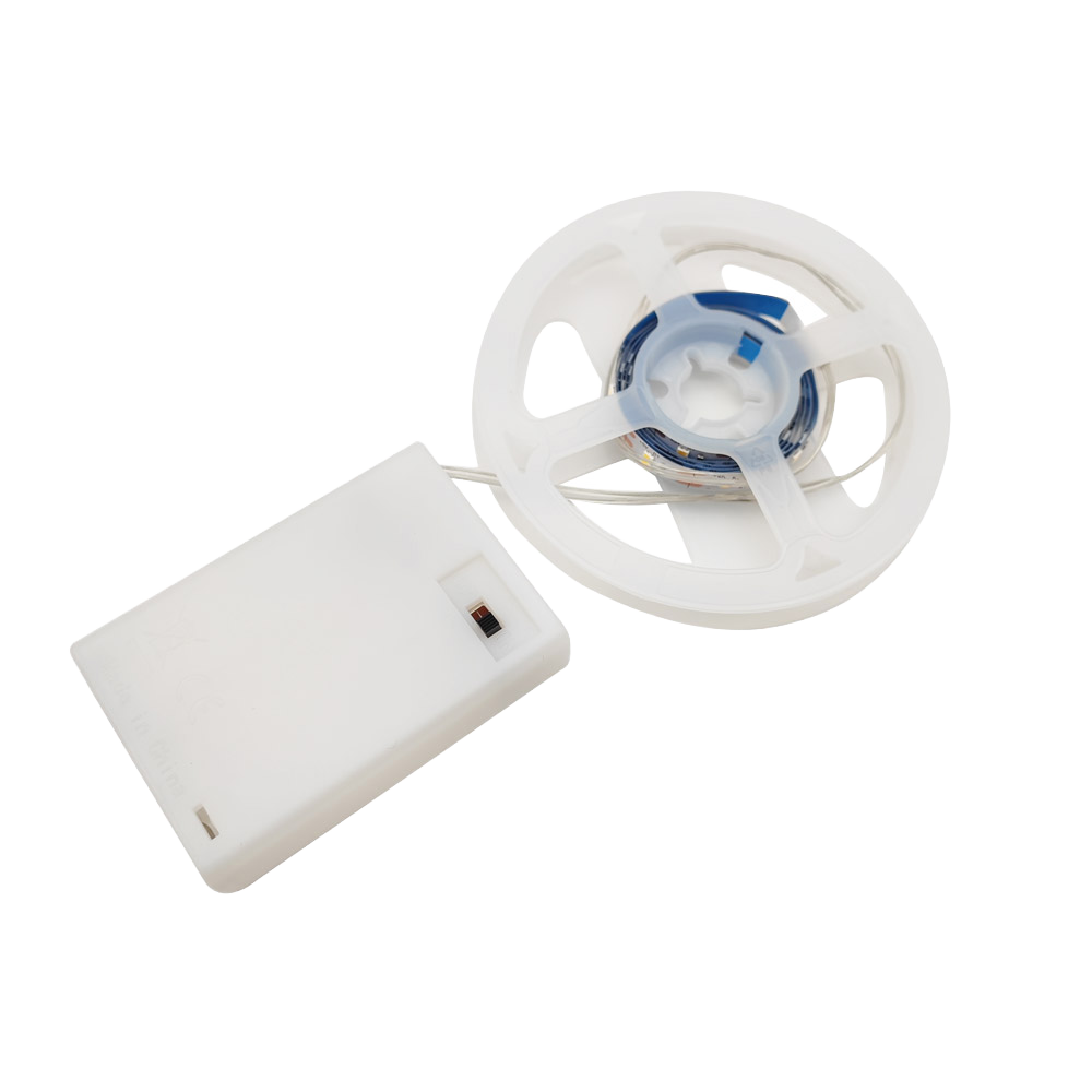Flexible Copper LED Strip Light SMD 2835 IP20 Battery Powered 50cm 2M Ribbon Tape Switch Control Backlight Makeup Mirror