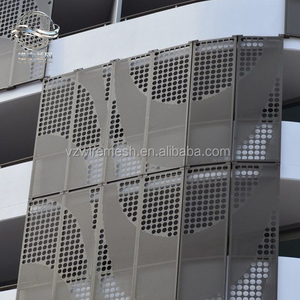 Componentes Prefabricados Modulares <span class=keywords><strong>para</strong></span> Fachadas Perforadas, Panel de Aluminio, Sistema de Muro Cortina Unificado, Arquitectura Comercial - Product Image 1