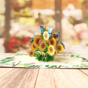 Chizikon Vintage 3D oyma buket kiraz tebrik kartı öğretmenler doğum günü sevgililer günü hediye çiçekler tebrik kartı açılır - Product Image 5