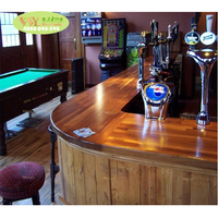 Comptoir de bar en bois massif sur mesure / Plan de travail en bois long pour bar, table de bar rustique pour restaurant, plateau de table en bois
