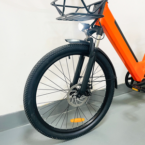 Bicicleta Eléctrica Urbana de 26 Pulgadas Personalizada al por Mayor, Bicicleta Eléctrica Enduro con Canasta Delantera, Nueva Bicicleta Eléctrica de Fabricante Chino - Product Image 4
