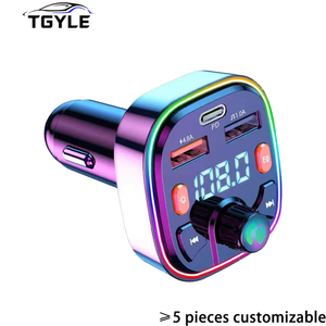 Receptor de Audio Inalámbrico para Auto, Reproductor MP3 con USB y Ranura para Tarjeta TF, Cargador Rápido USB, Transmisor FM, Adaptador Universal - Product Image 1